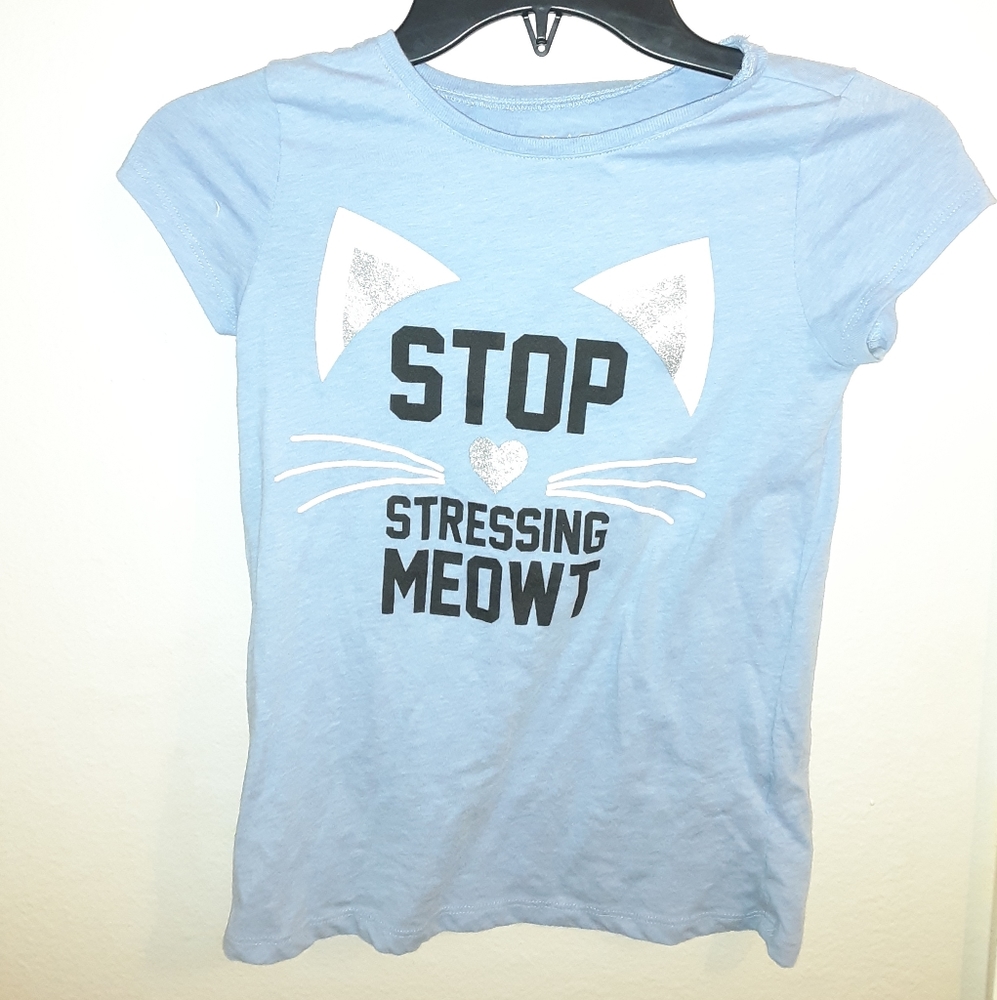 Stop stressing meowt cat Medium girls